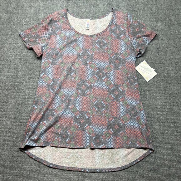 LulaRoe Lot of 2 Classic T-Shirt Womens L Multicolor Geometric Short Sleeve New - Picture 5 of 7